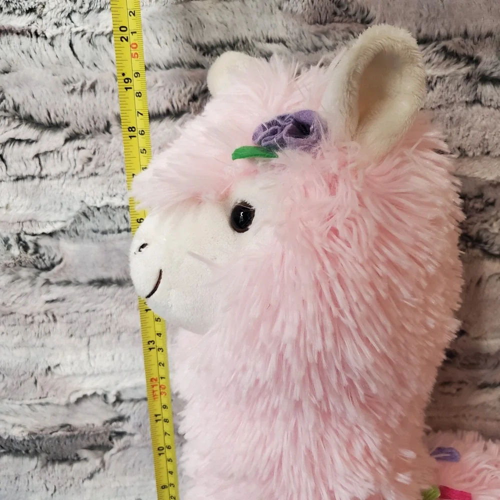 MTY International Valentine Pink Llama Plush Stuffed Animal 2020 19.5